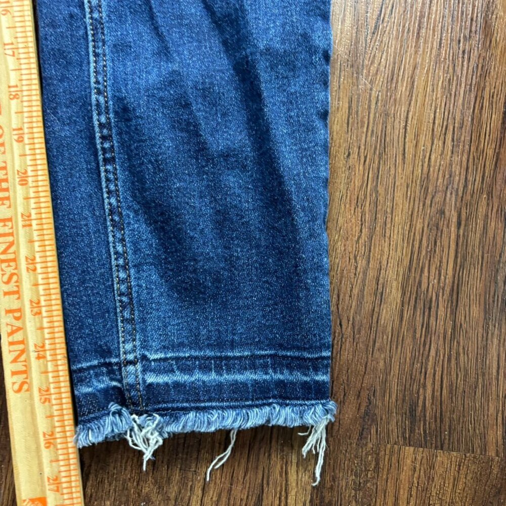 Judy Blue Slim Fit Jeans JB88704DK Dark Wash Raw Hem Women’s Size 3/26 - Picture 9 of 11